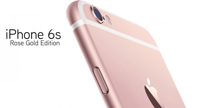 giá bán iPhone 6S màu vàng hồng rose gold