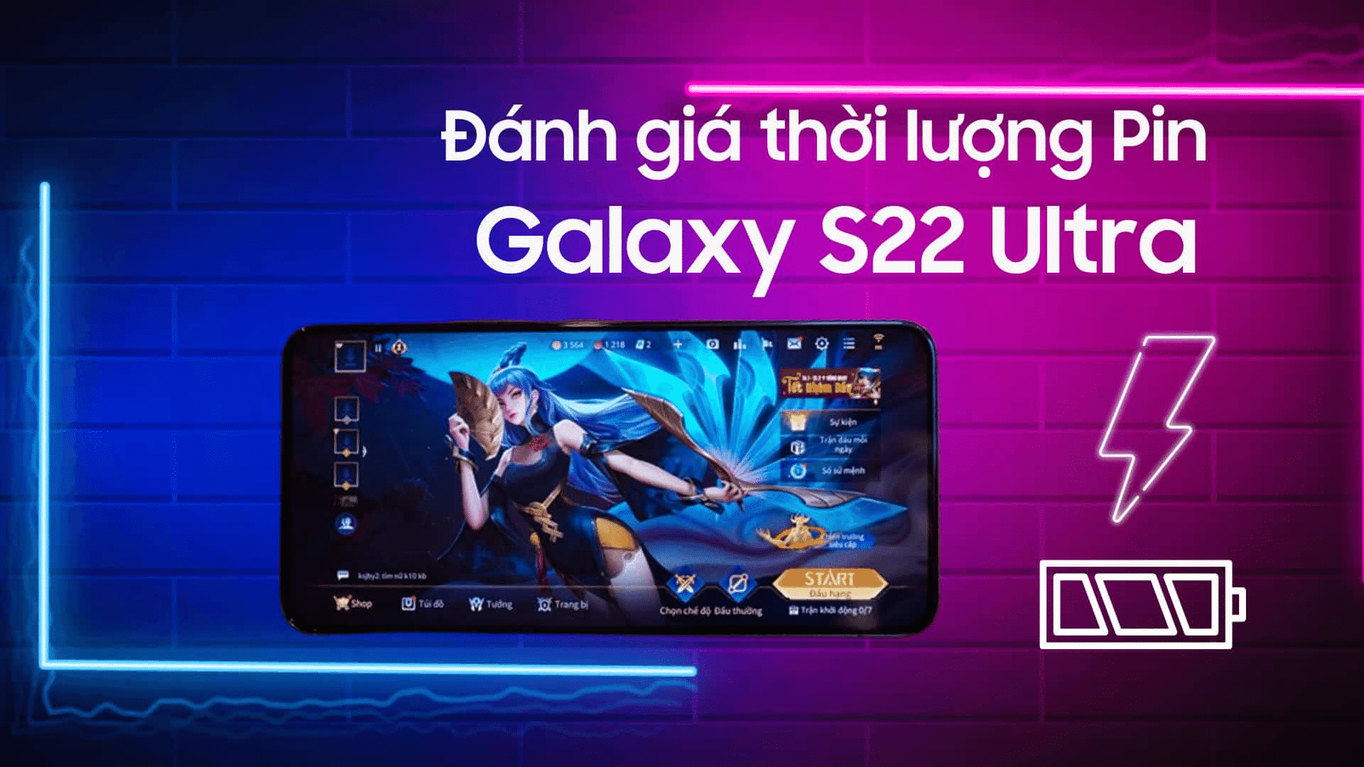 Đánh giá pin Samsung S22