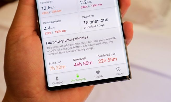 Kiểm Tra Độ Chai Pin Samsung Note 10 Plus