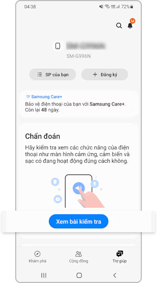 Sử dụng ứng dụng Samsung Members